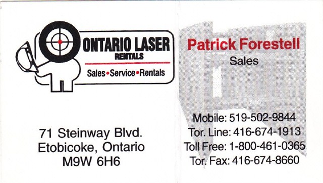 Ontario Laser Rentals